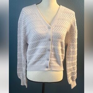 Chelsea & Theodore Buttoned Knit Sweater Cardigan/Medium